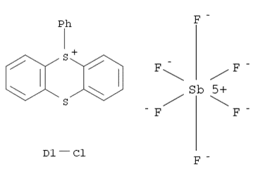 Molecular Structure of 101294-99-9 (Thianthrenium, chloro-5-phenyl-, (OC-6-11)-hexafluoroantimonate(1-) (1:1))